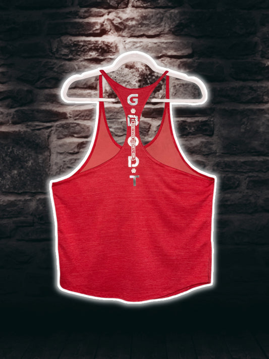 Pink and chrome “gamer” GBODT workout stringer