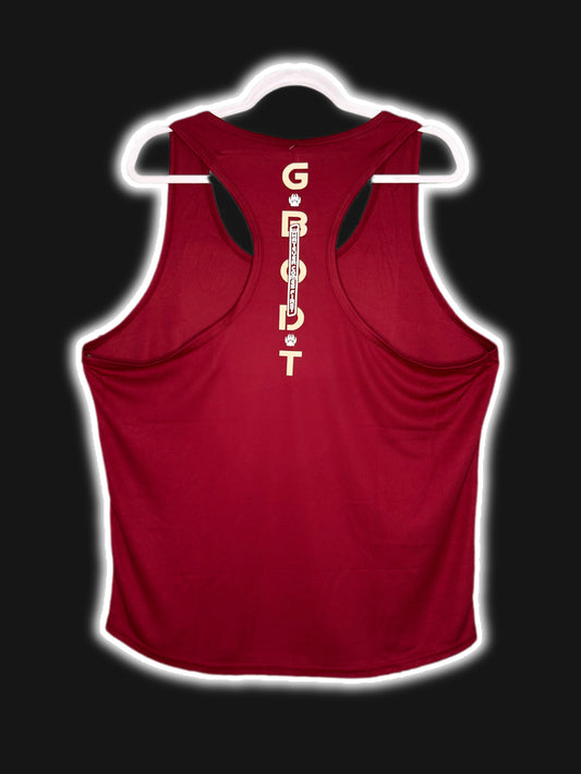 Reflective “gamer” GBODT workout racerback tank