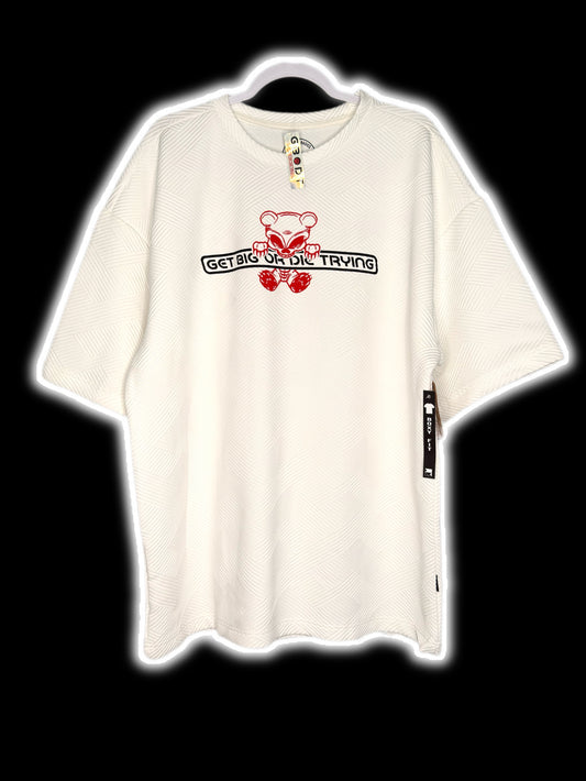 Men’s “Gamer” white/red & reflective oversized GBODT Pump Cover