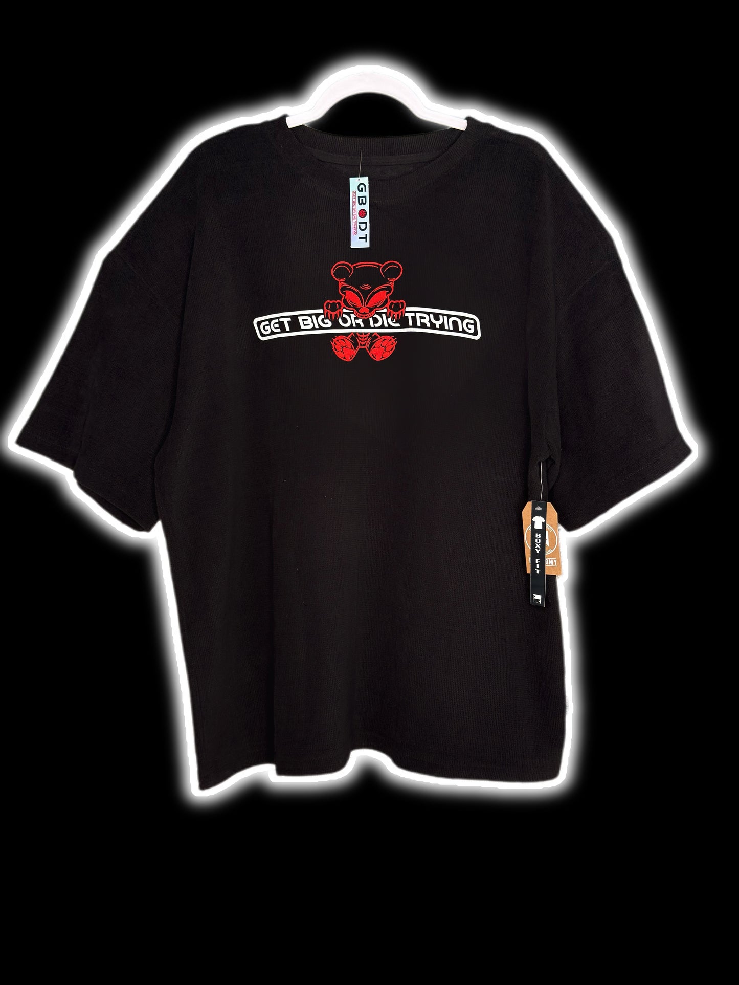 Men’s “Gamer” Black/red & reflective oversized GBODT Pump Cover