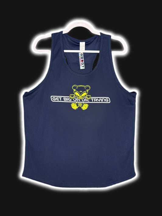 Neon “gamer” GBODT workout racerback tank